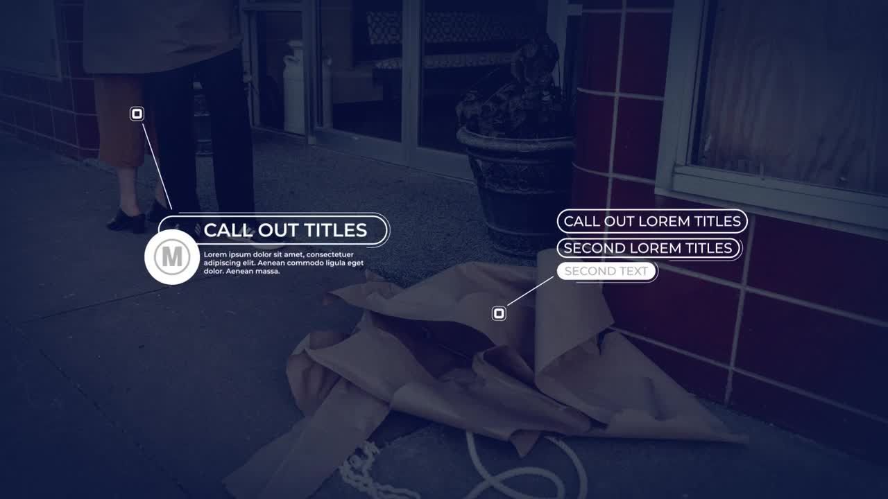 12个精心设计动态品牌标注素材库精选AE模板