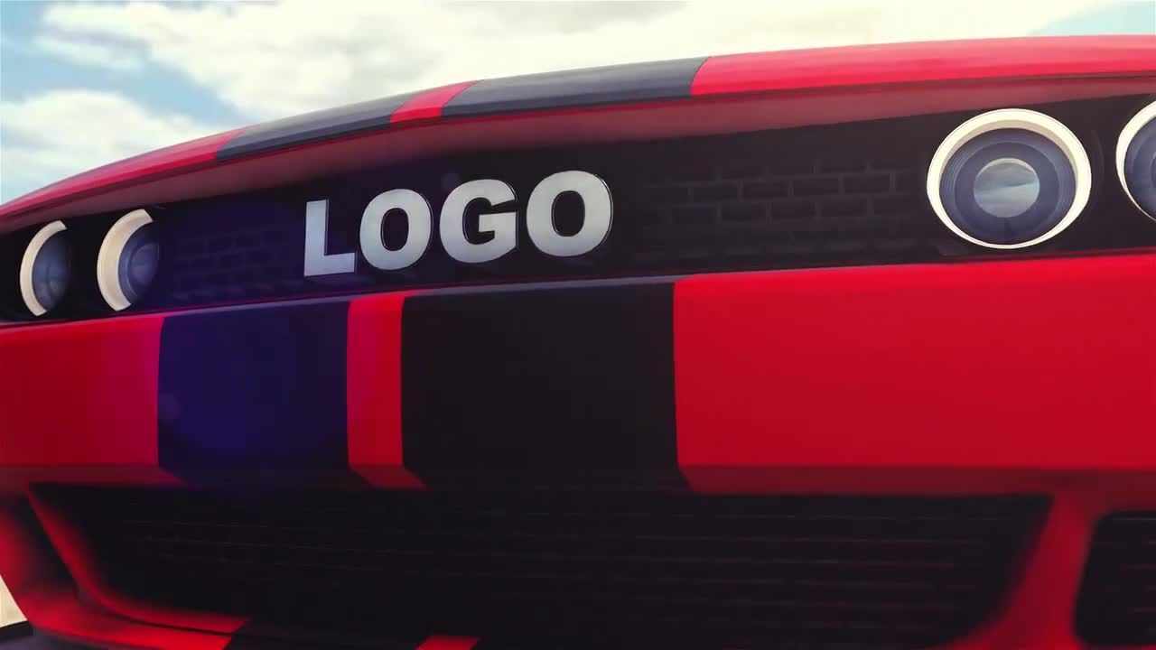 时尚的动画3D汽车展示介绍素材库精选AE模板