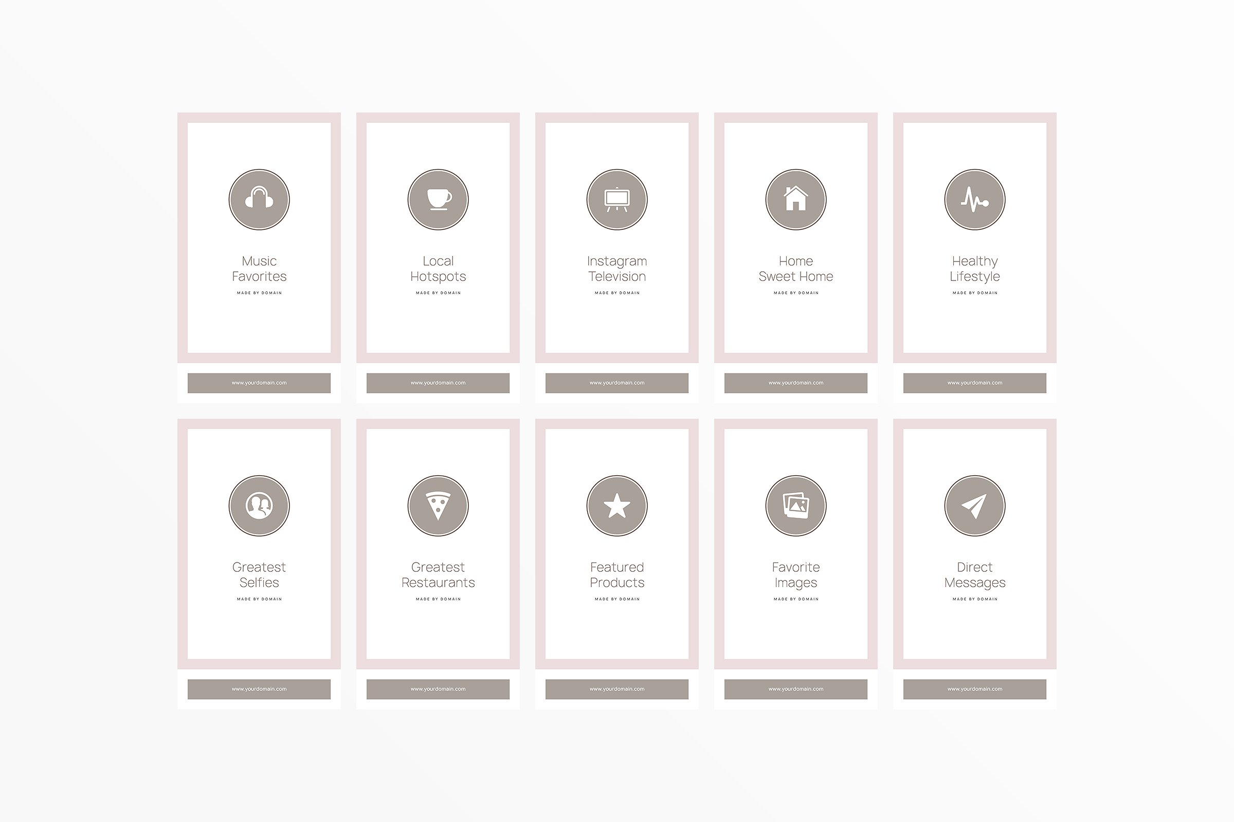 新媒体文章贴图设计模板素材库精选 Austria Instagram Highlights插图(21)