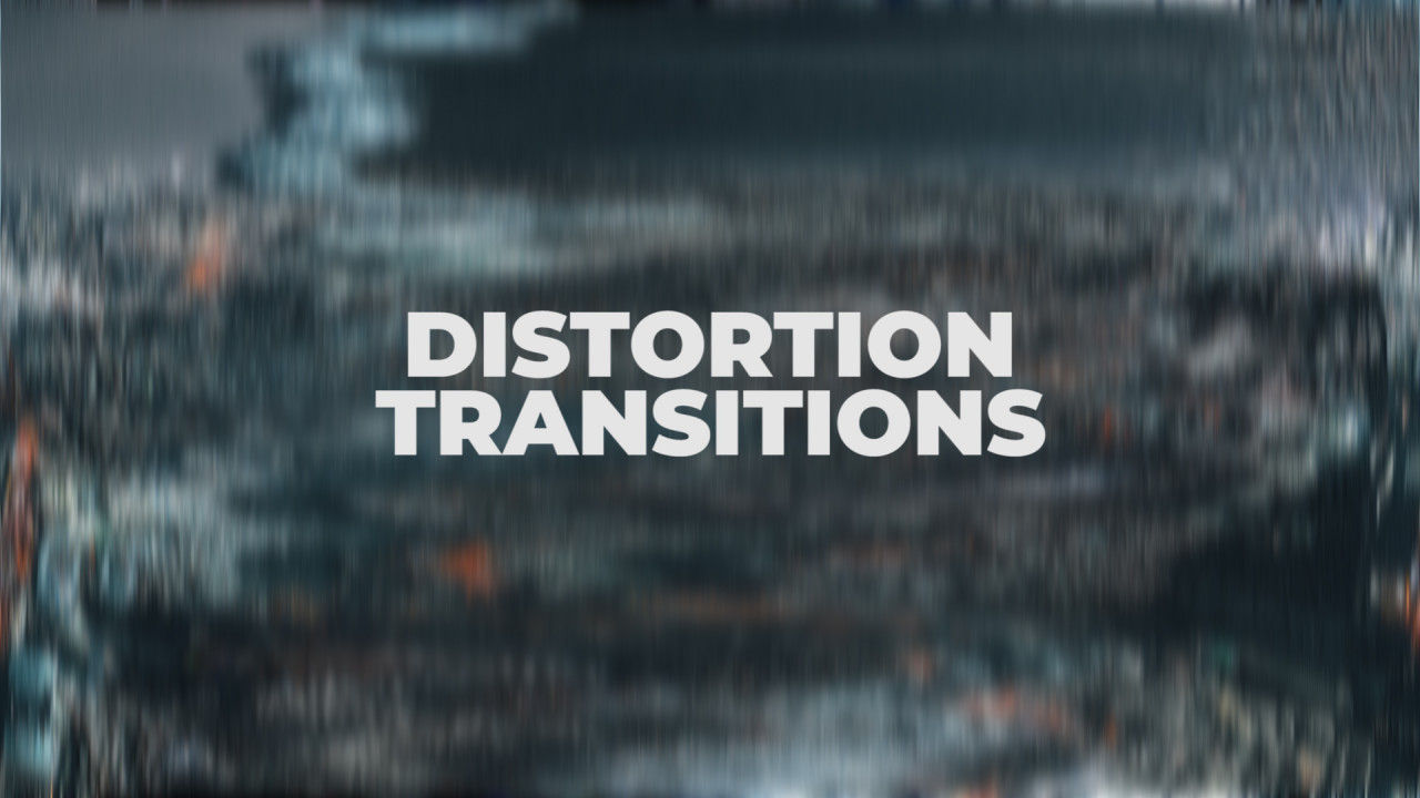 8个创意流畅现代失真过渡效果素材库推荐PR模板