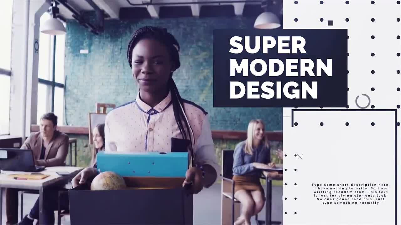 简约的企业演示介绍素材库精选pr模板