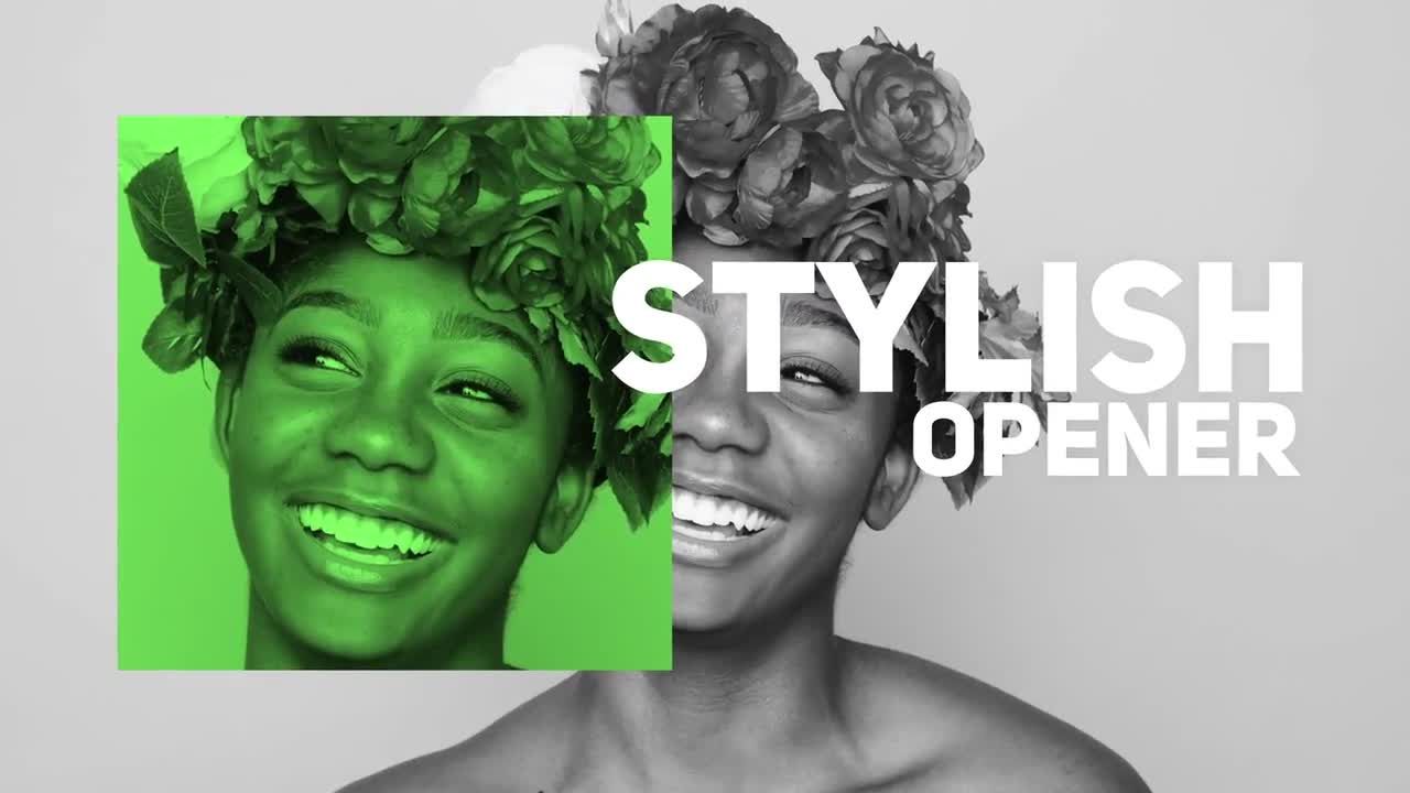 明亮华丽创意宣传介绍素材库精选AE模板