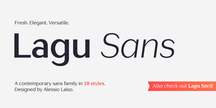 Lagu Sans Font Family插图