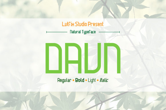 Daun Family Font素材之家精选英文字体