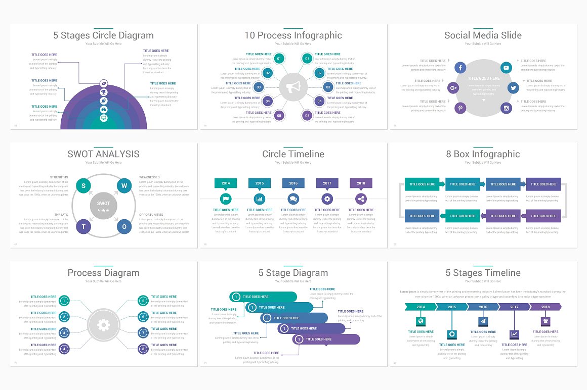 专业创意的科研PowerPoint模板下载插图(10)