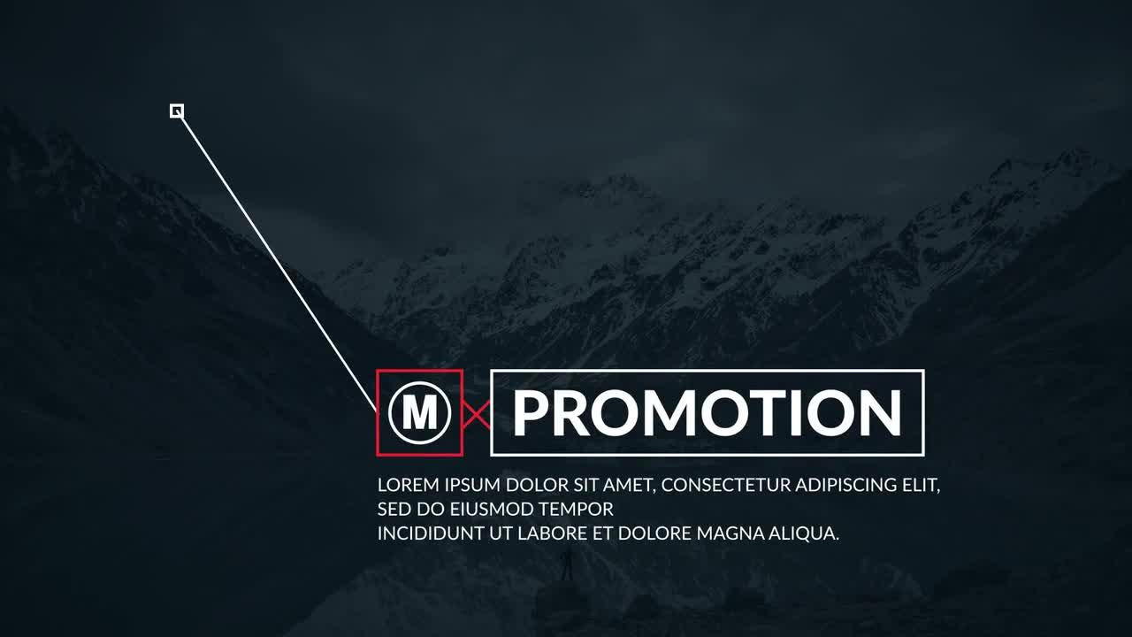 超现代的标注标题素材库精选AE模板