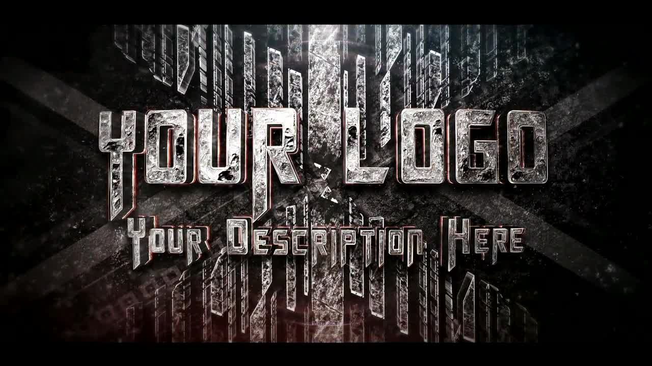 黑暗风格电影动画的史诗logo展示素材库精选AE模板