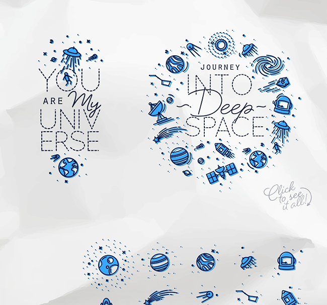 太空主题图标集 Space Icons插图(2)