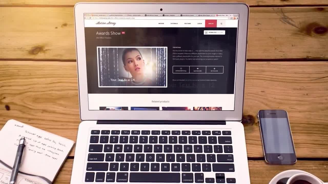 4种不同的2.5D场景素材库精选AE模板