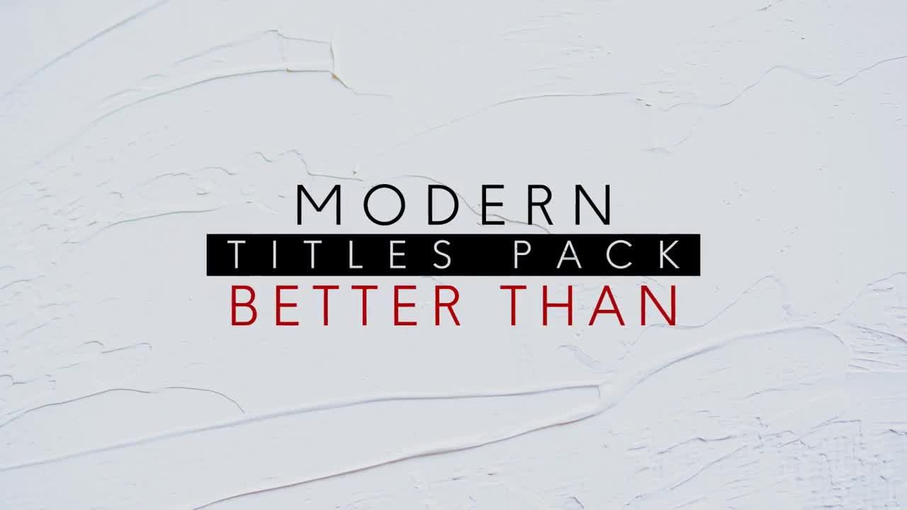 12组现代平滑全屏文字标题素材库精选AE模板