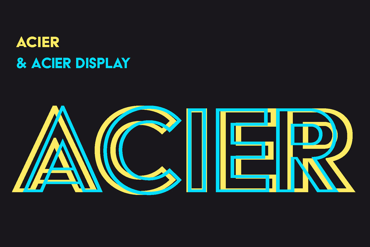 Acier Font Family插图3