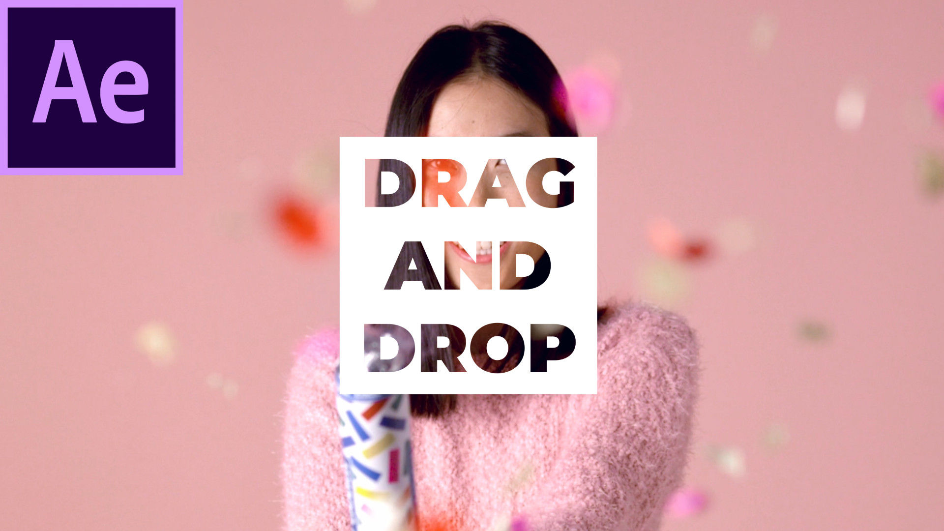 时尚大字标题动画片头素材库精选AE模板