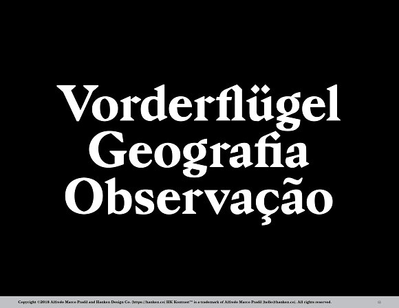 HK Kontrast Font插图4