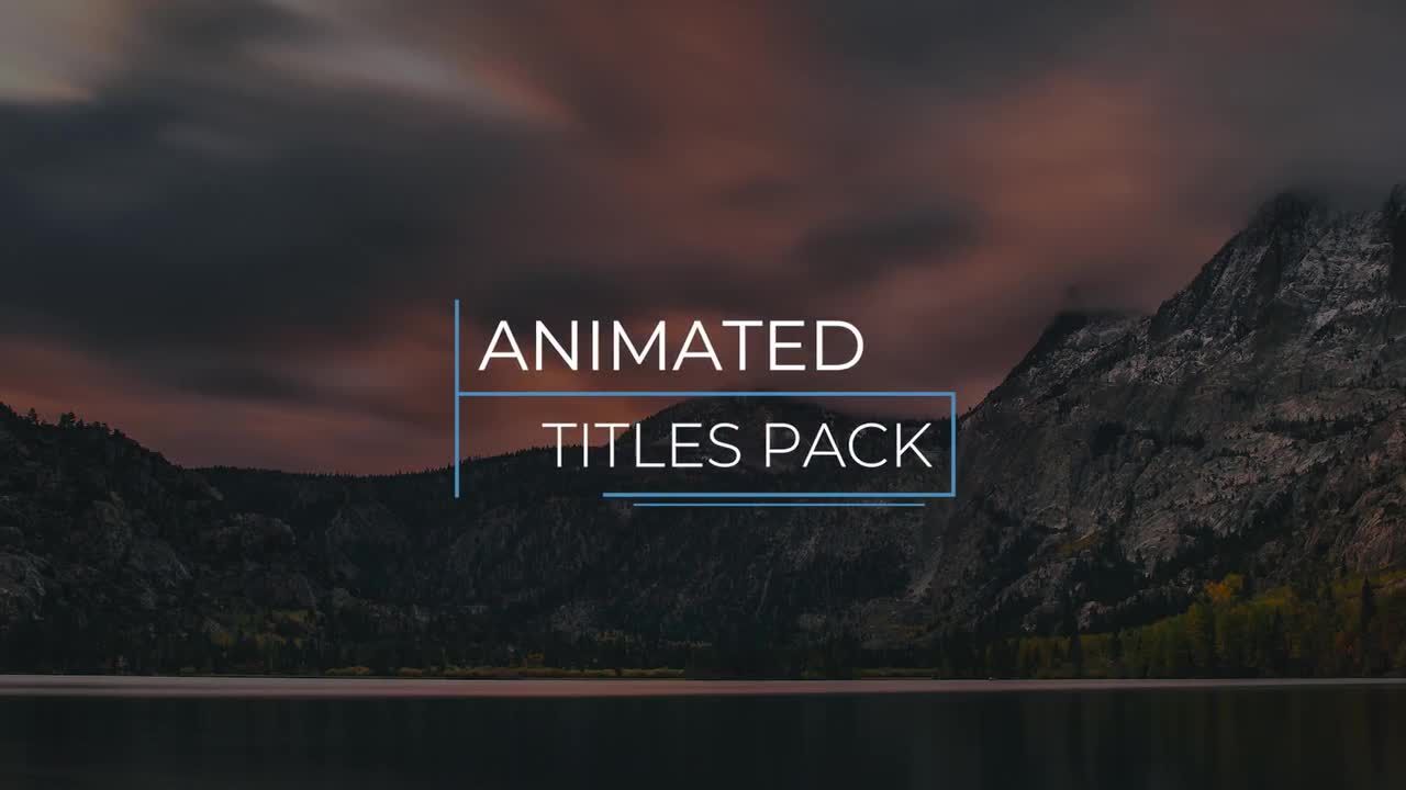 4K下三分之一快速pr企业标题模板