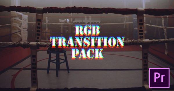 RGB色彩偏移转场特效素材库精选PR模板 RGB Transitions Pack