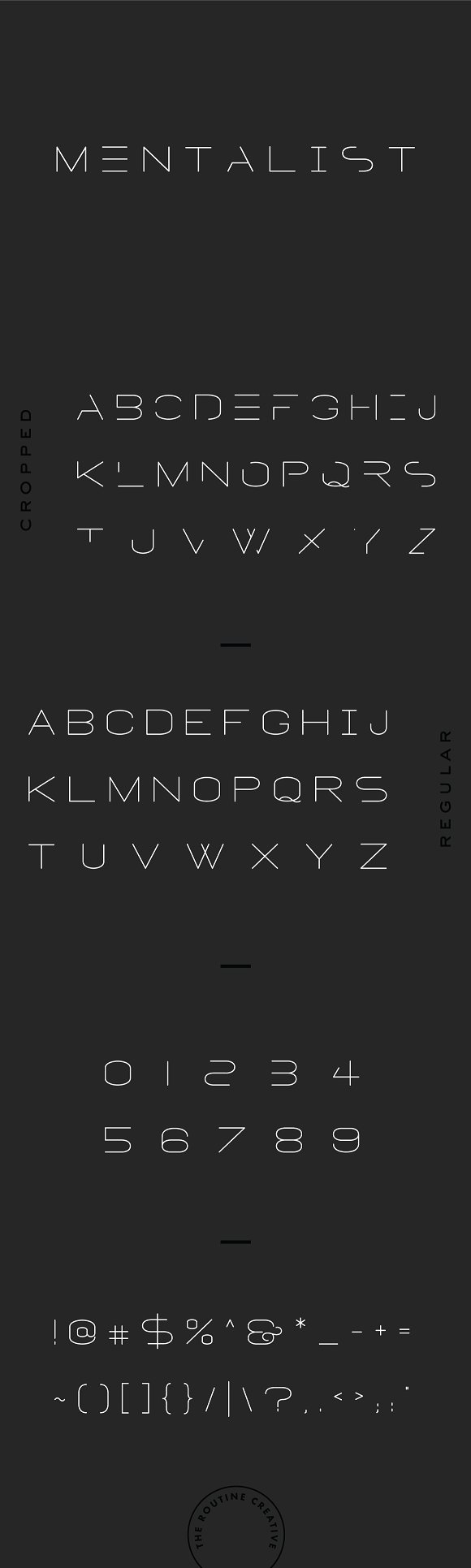 MENTALIST – FUTURISTIC DISPLAY FONT插图