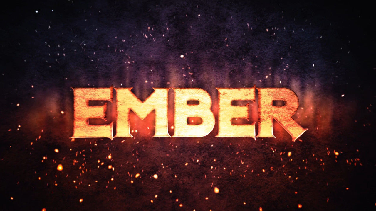 余烬标志揭示爆炸性徽标素材库精选AE模板