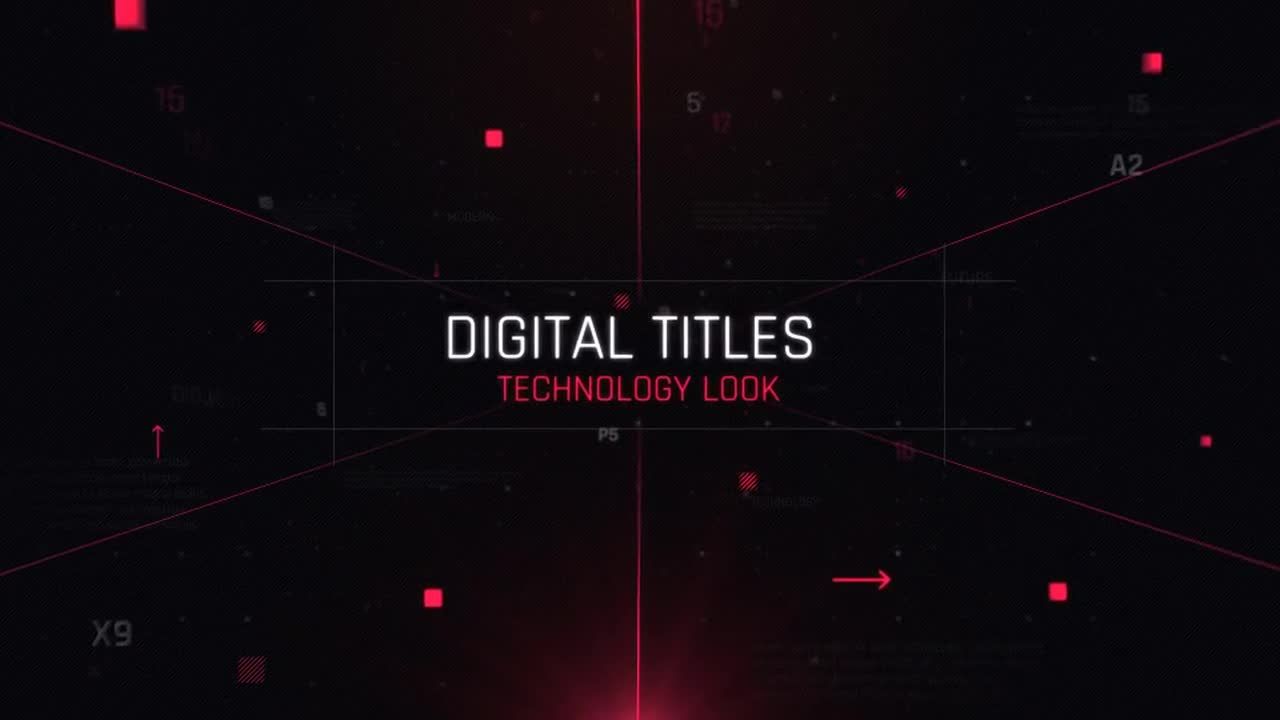 技术预告片标题动画素材库精选AE模板