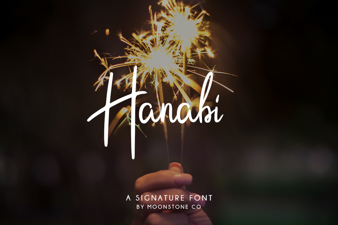 Hanabi Signature Font素材之家精选英文字体