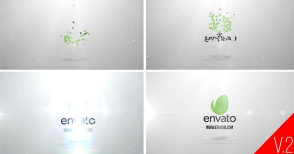 创意自由落体粒子特效Logo演示素材库精选AE模板 Free Fall Logo