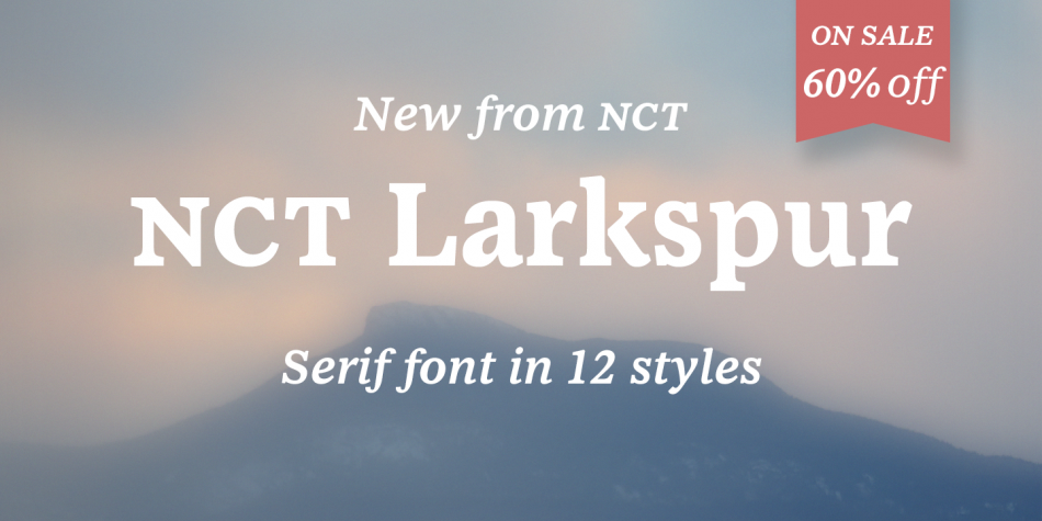 NCT Larkspur Font素材之家精选英文字体