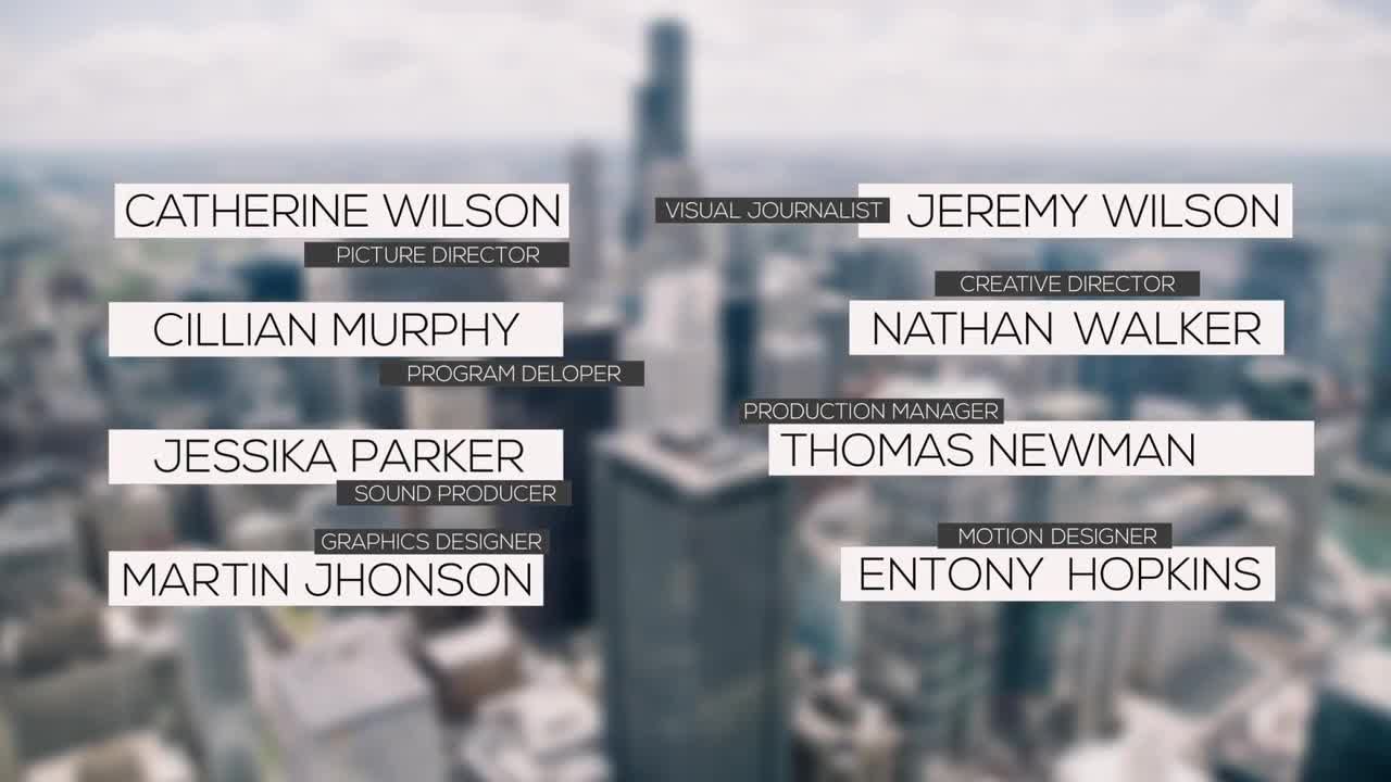 8个下三分之一现代广告全屏标题素材库精选AE模板