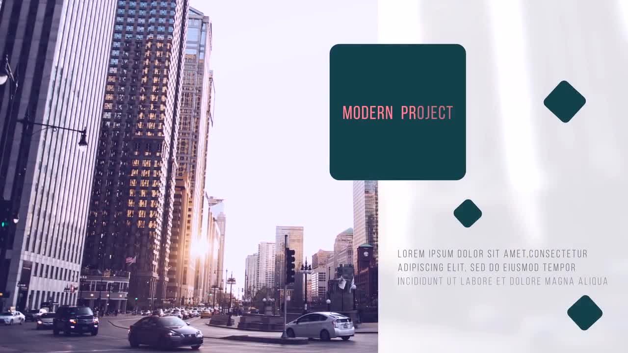 时尚现代的企业宣传素材库精选AE模板