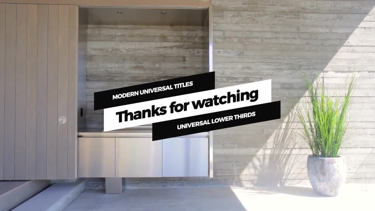 动态动画下三分之一电影全屏标题素材库精选AE模板