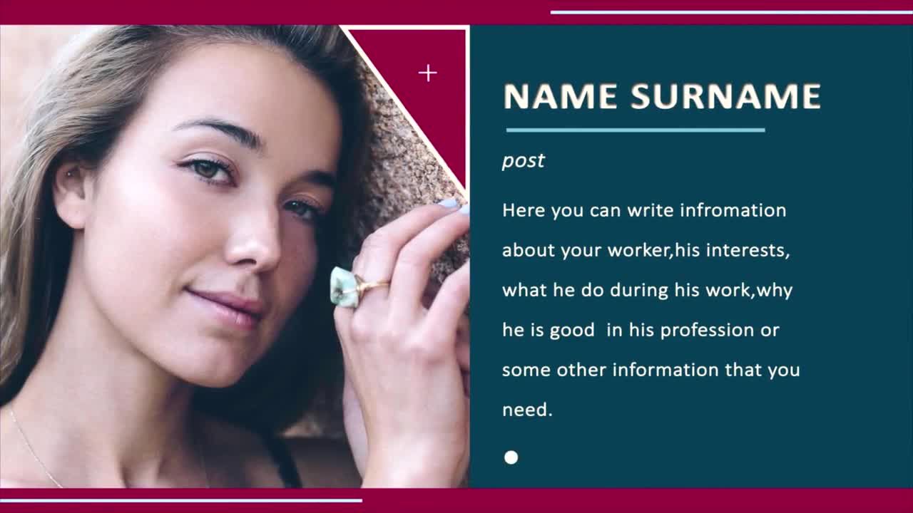 公司个人信息宣传介绍素材库精选AE模板