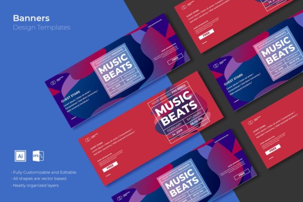 网站创意Banner素材库精选广告模板v11 SRTP Banners Template.11