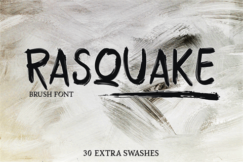 RASQUAKE demo font素材之家精选英文字体