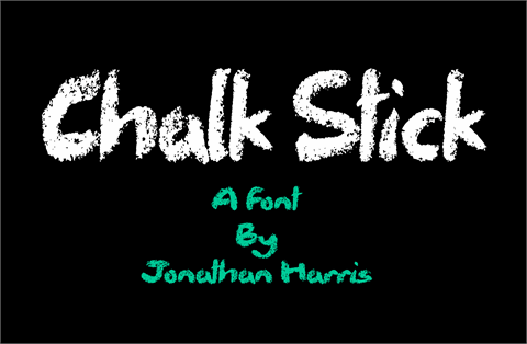 Chalk Stick font素材之家精选英文字体