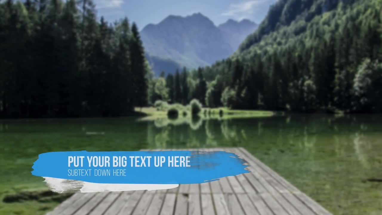 5个不同的低三度文本动画素材库推荐PR模板