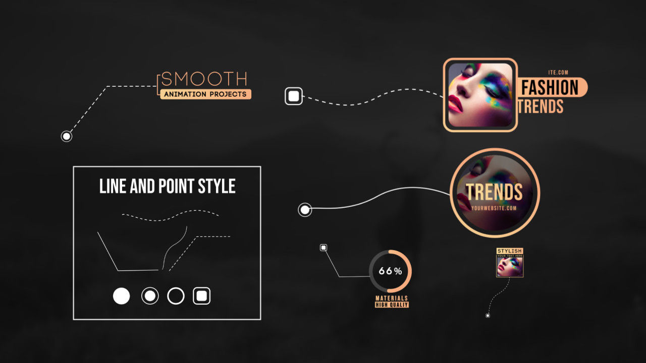 7个创意设计独特的标注文本动画素材库精选AE模板