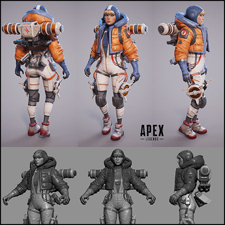 《Apex英雄》沃特森游戏角色素材之家精选3D模型