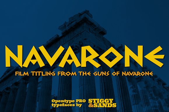 Navarone Font素材之家精选英文字体