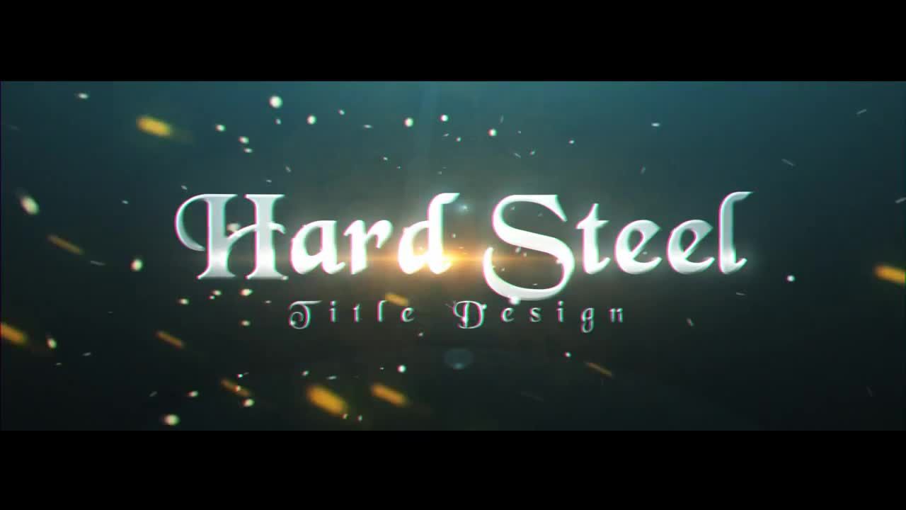 硬钢动画标题序列素材库精选AE模板