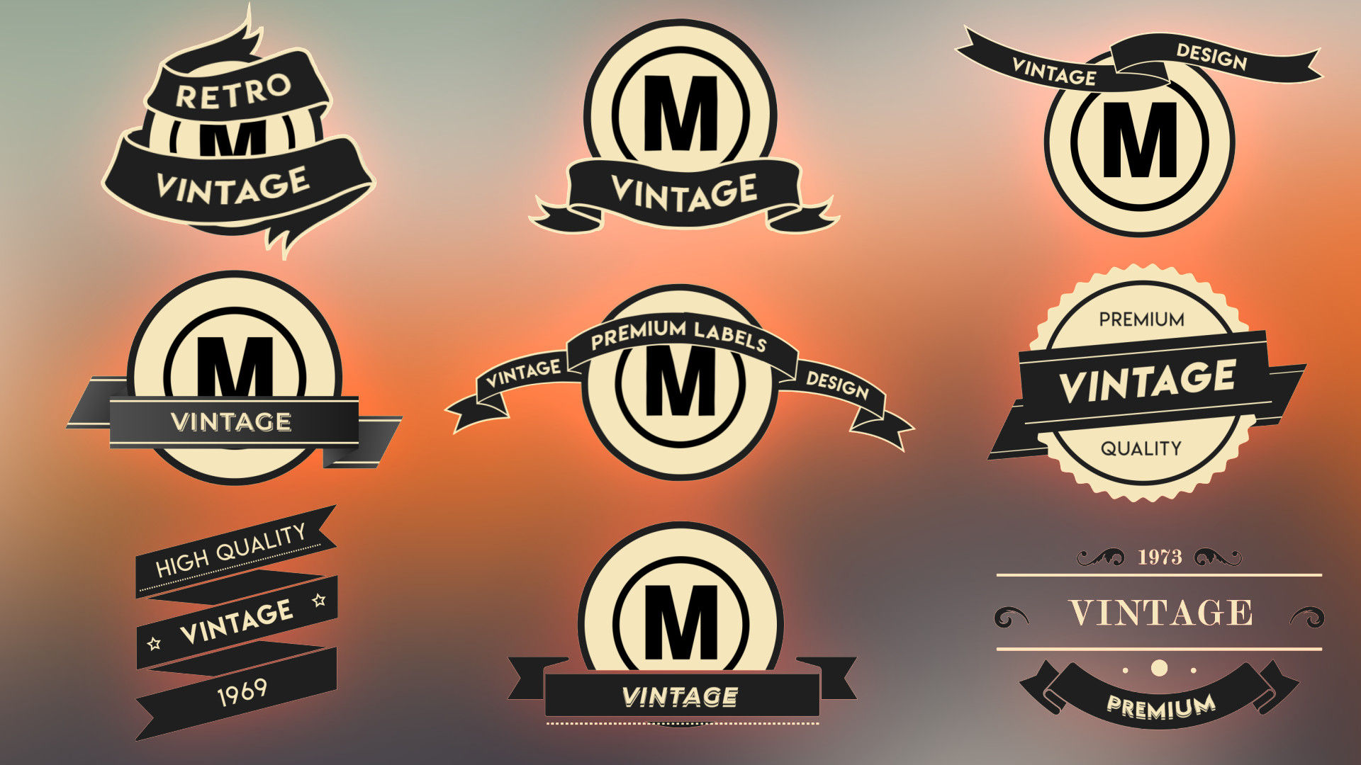 9个富有创意的动态徽标素材库精选AE模板