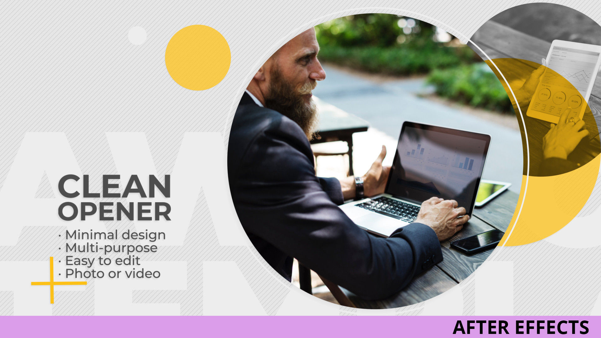 现代公司开场白动画素材库精选AE模板