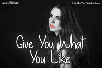 Give You What You Like font素材之家精选英文字体