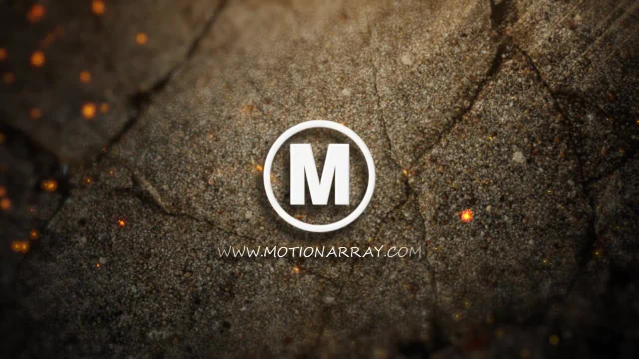 电影烧伤火焰标志素材库精选AE模板