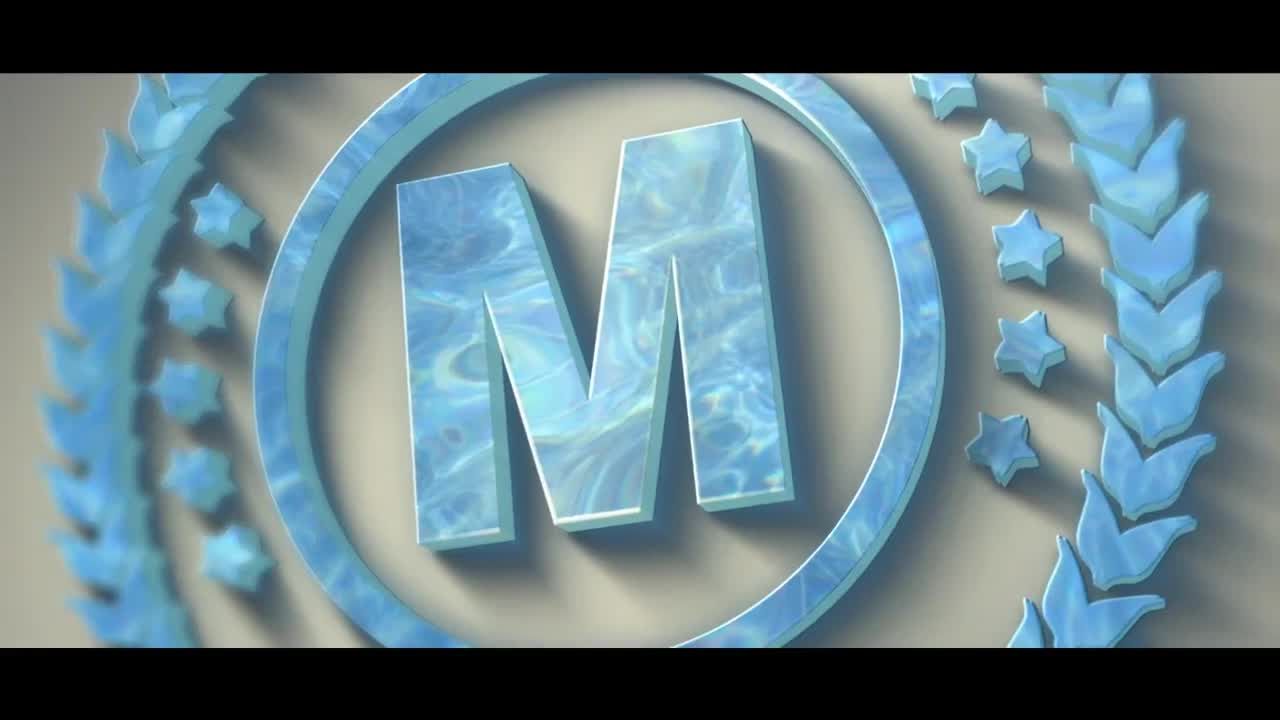 干净漂亮创意的水上风格徽标素材库精选AE模板