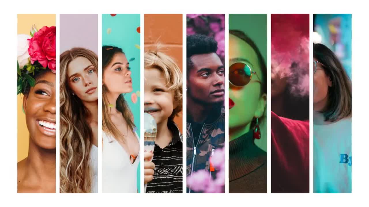 多张旅游照片转场过渡素材库精选AE模板