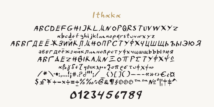 Ithaka Font Family插图1