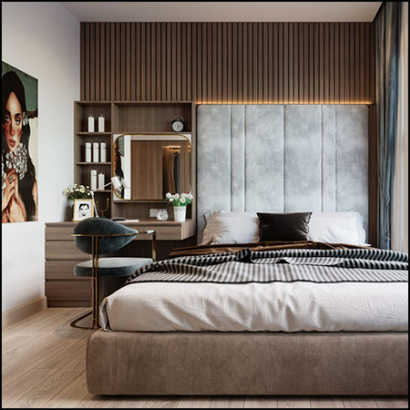 现代卧室场景素材之家精选3D模型 By Tuan An