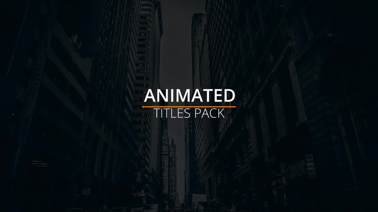 20个流畅的动画片标题素材库精选AE模板