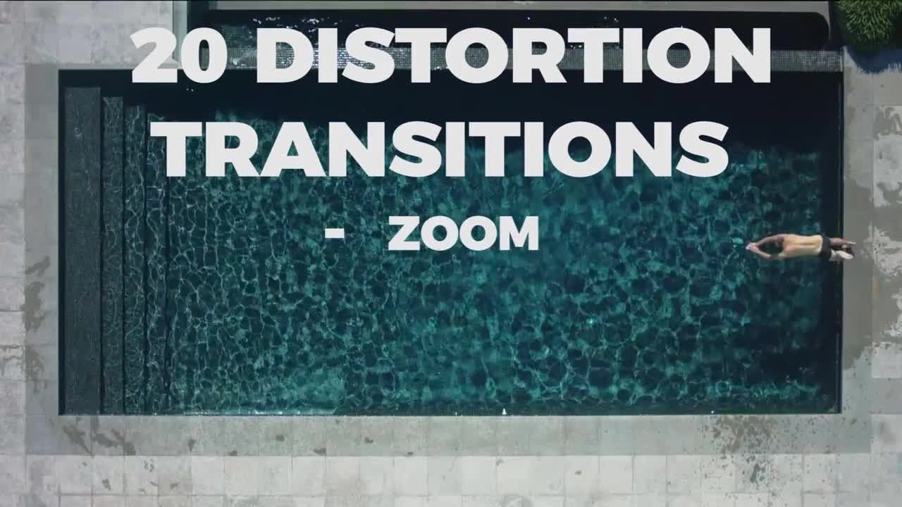 20个失真转换过渡动画素材库推荐PR模板