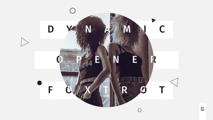 清新样式动态开场白通用的素材库精选AE模板