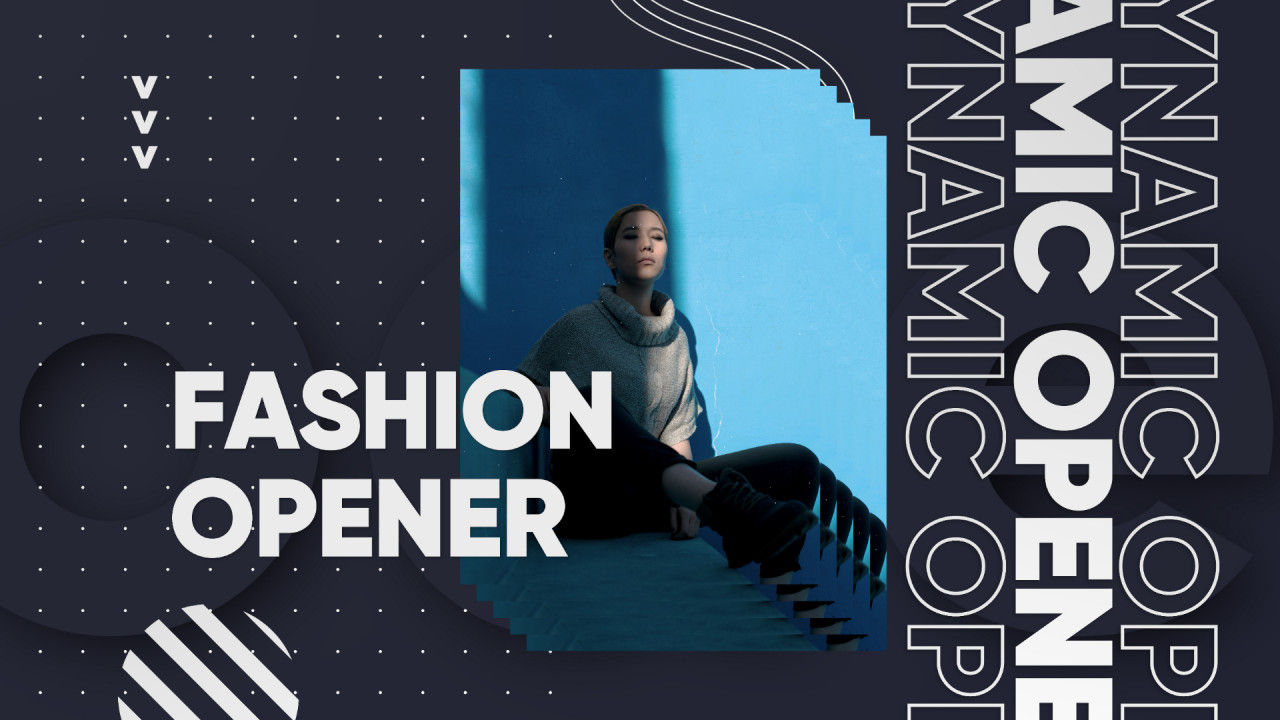 独特快速时尚媒体开场动画素材库推荐PR模板