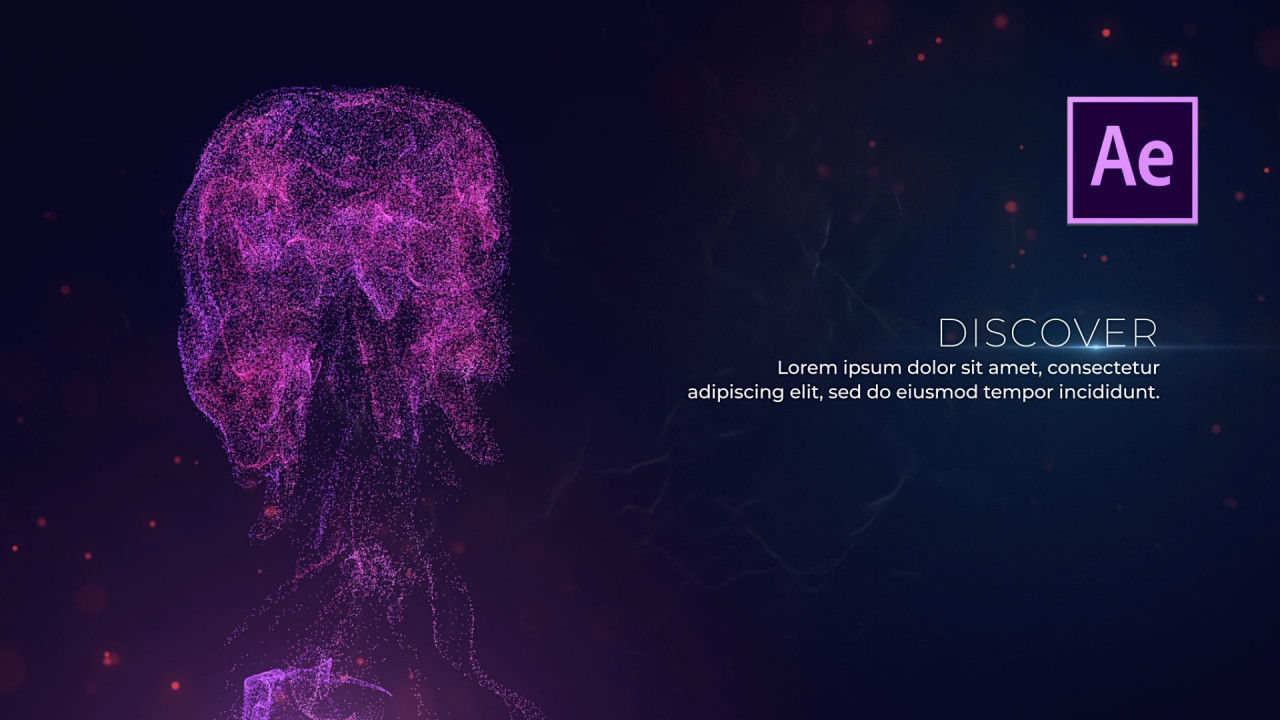 抽象动态创意的流动液体素材库精选AE模板